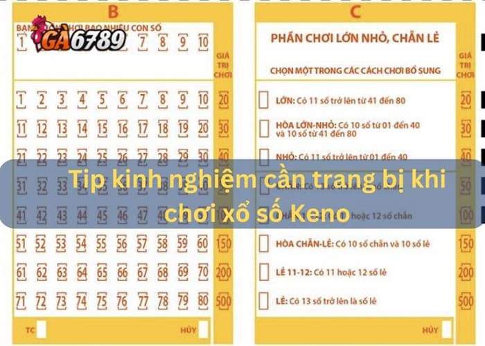 Kinh nghiệm chơi Xổ Số Keno tại GA6789 Kinh nghiệm chơi Xổ Số Keno tại GA6789